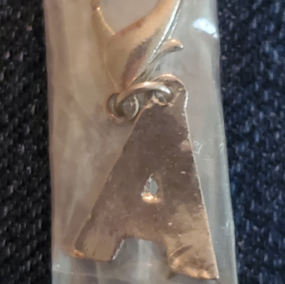 Silvertone 'A' with AB Crystals (NOT O2!) - Picture 2 of 2